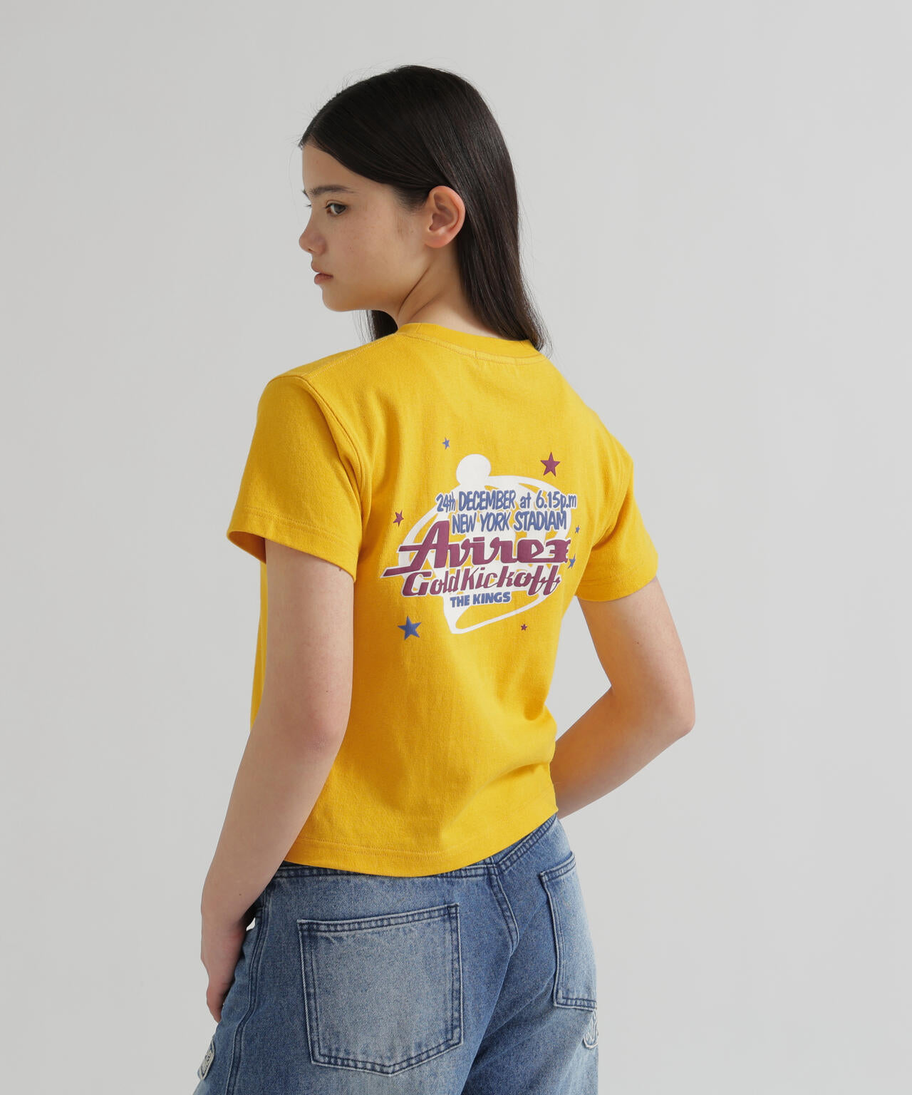 GOLD KICKOFF PUFF PRINT T-SHIRT
