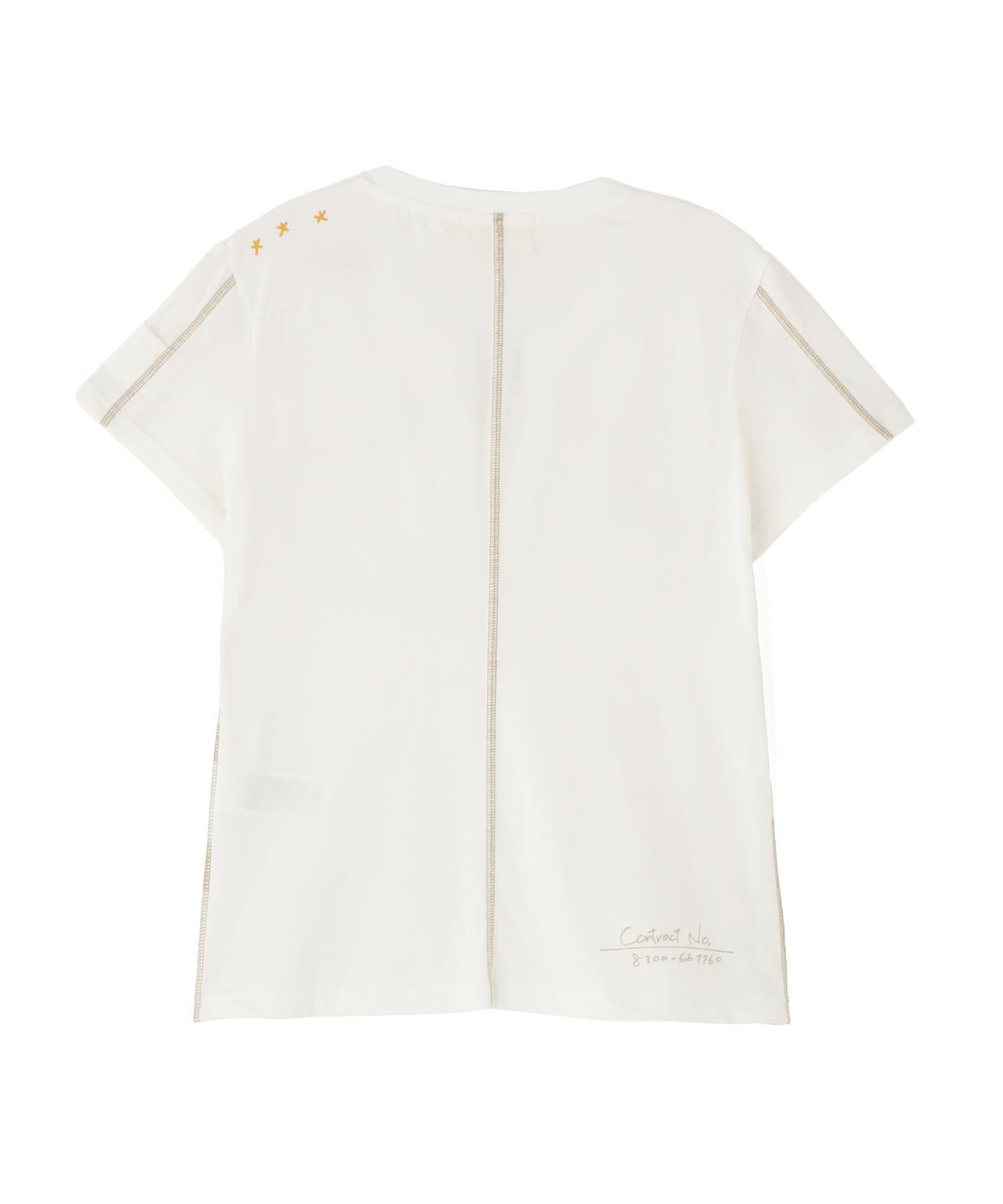 《直営店限定》KEY NECK EMBROIDERY T-SHIRT