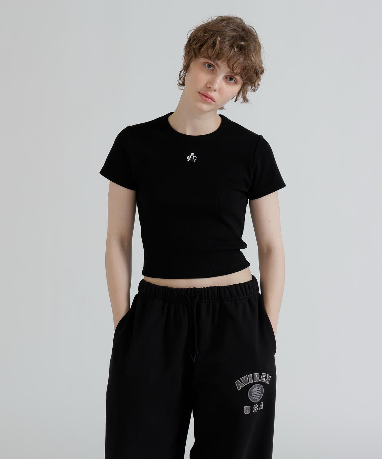 《直営店限定》S/S AC RIB T-SHIRT
