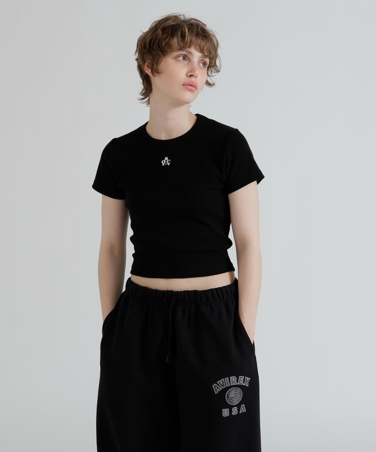 《直営店限定》S/S AC RIB T-SHIRT