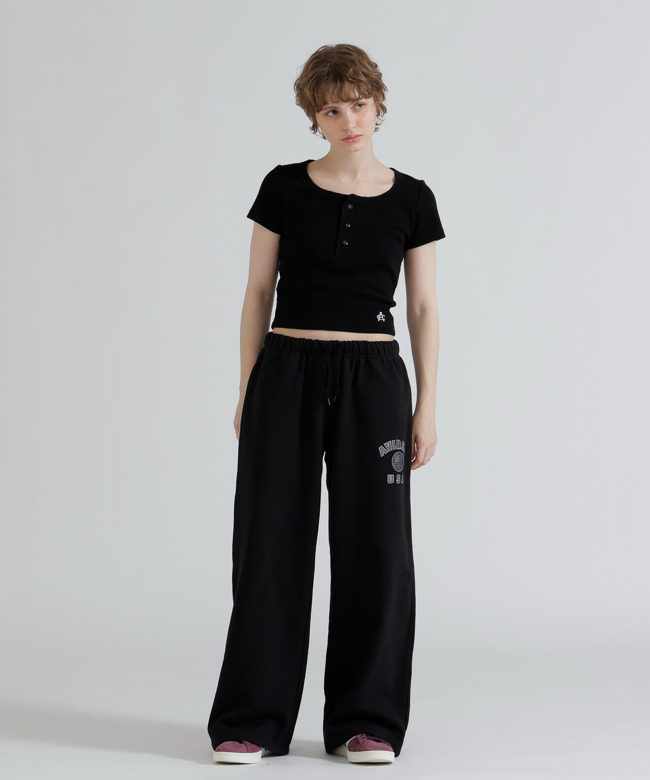 《直営店限定》S/S AC RIB HENLY T-SHIRT