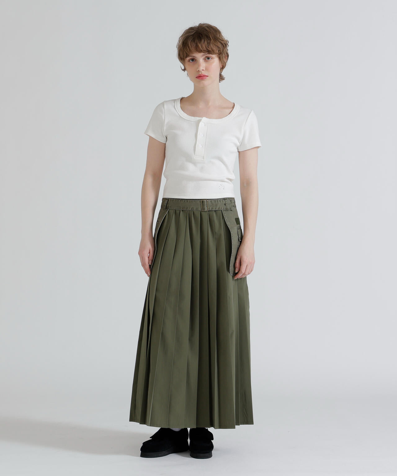 《直営店限定》S/S AC RIB HENLY T-SHIRT