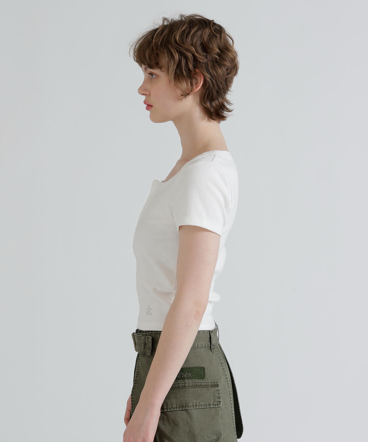 《直営店限定》S/S AC RIB HENLY T-SHIRT