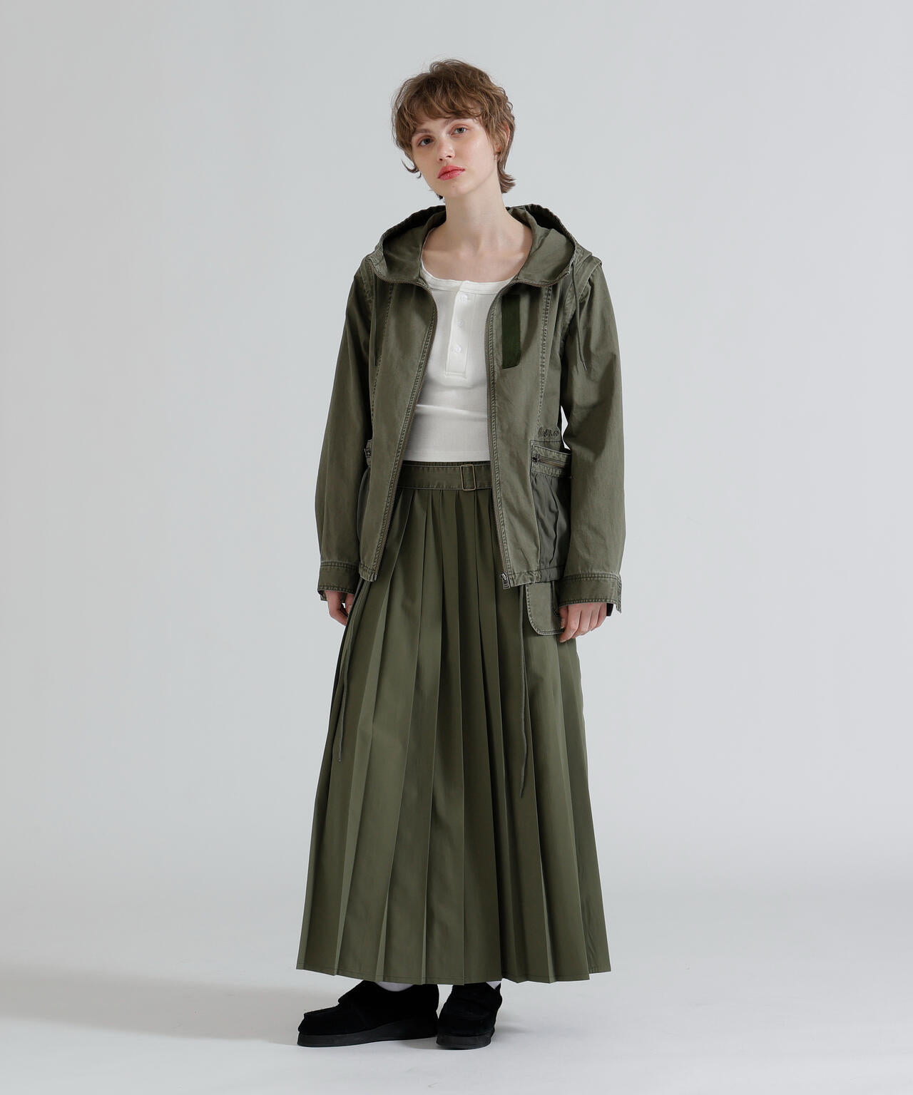 《直営店限定》S/S AC RIB HENLY T-SHIRT
