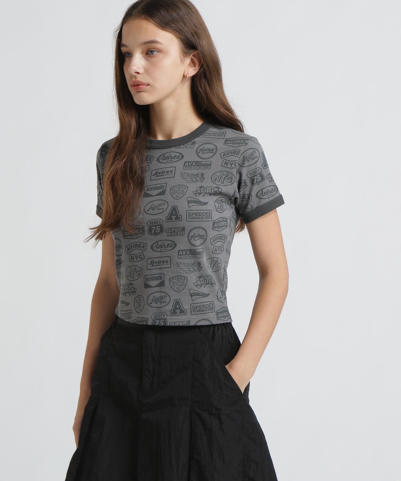 《直営店限定》S/S RINGER PATCH MOTIF FULL PRINT T-SHIRT