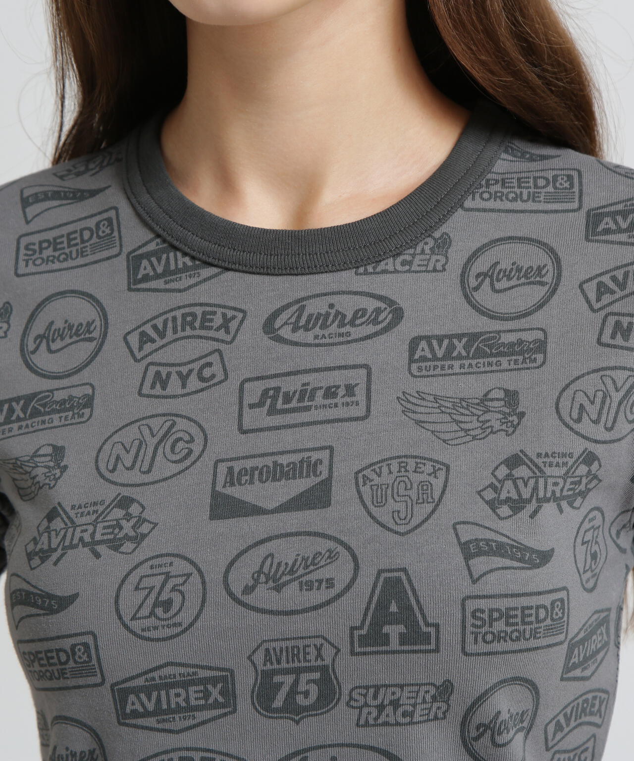 《直営店限定》S/S RINGER PATCH MOTIF FULL PRINT T-SHIRT
