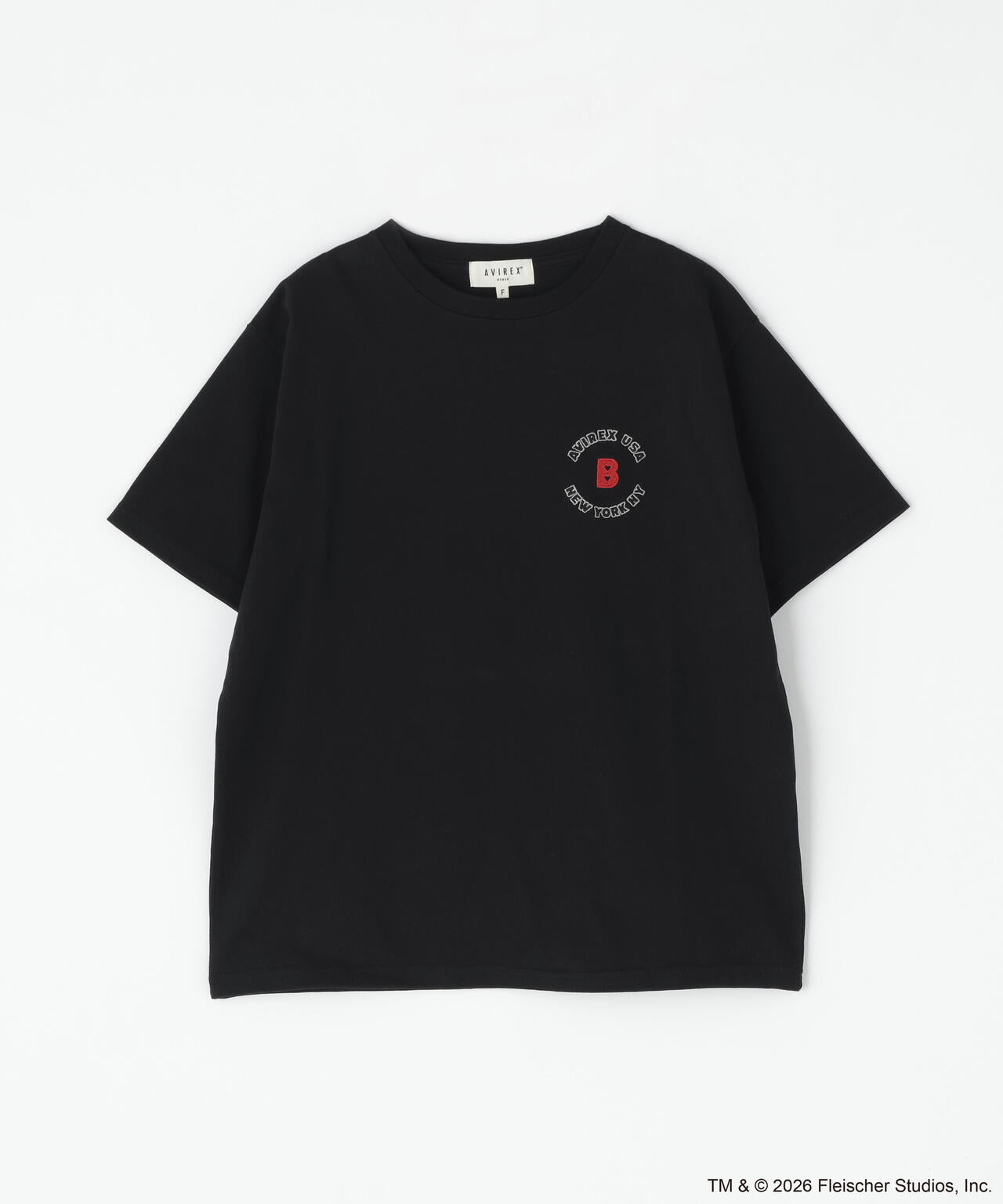 《AVIREX × Betty Boop》VARSITY LOGO S/S T-SHIRT
