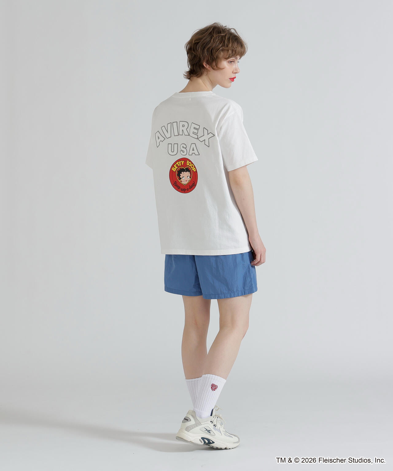 《AVIREX × Betty Boop》VARSITY LOGO S/S T-SHIRT
