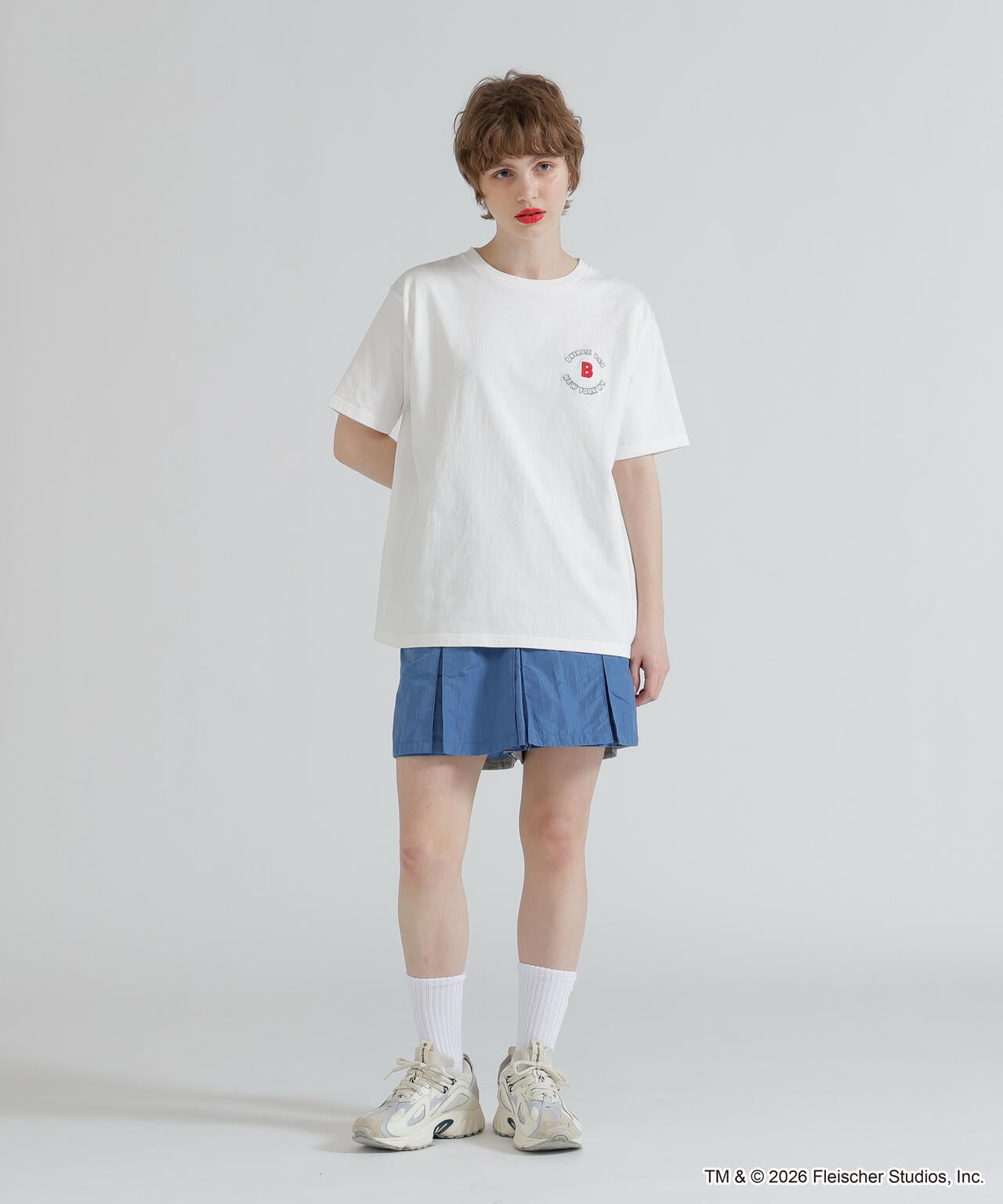 《AVIREX × Betty Boop》VARSITY LOGO S/S T-SHIRT