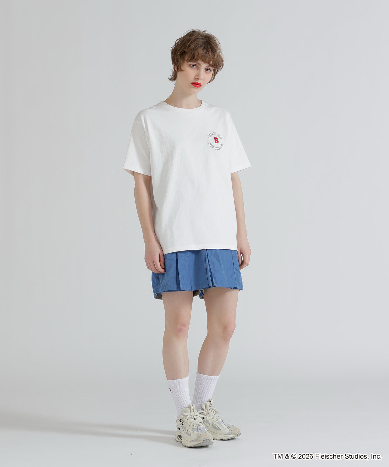 《AVIREX × Betty Boop》VARSITY LOGO S/S T-SHIRT