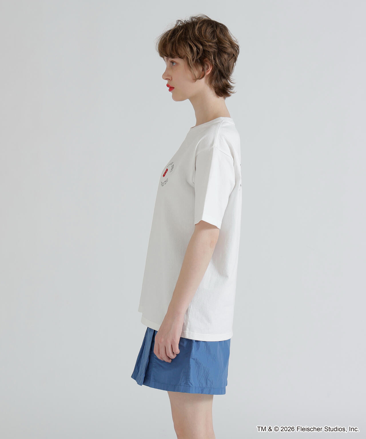 《AVIREX × Betty Boop》VARSITY LOGO S/S T-SHIRT