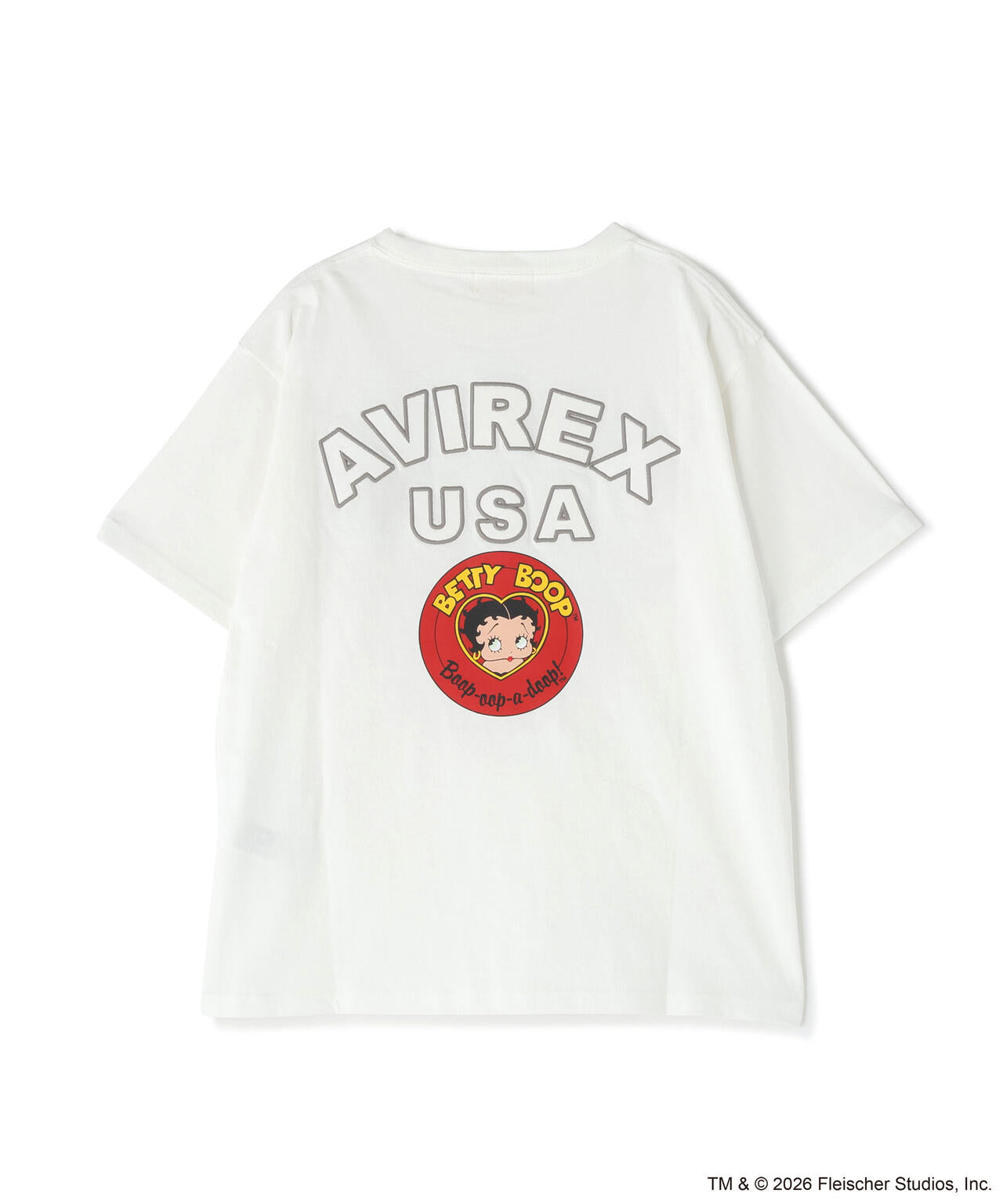 《AVIREX × Betty Boop》VARSITY LOGO S/S T-SHIRT