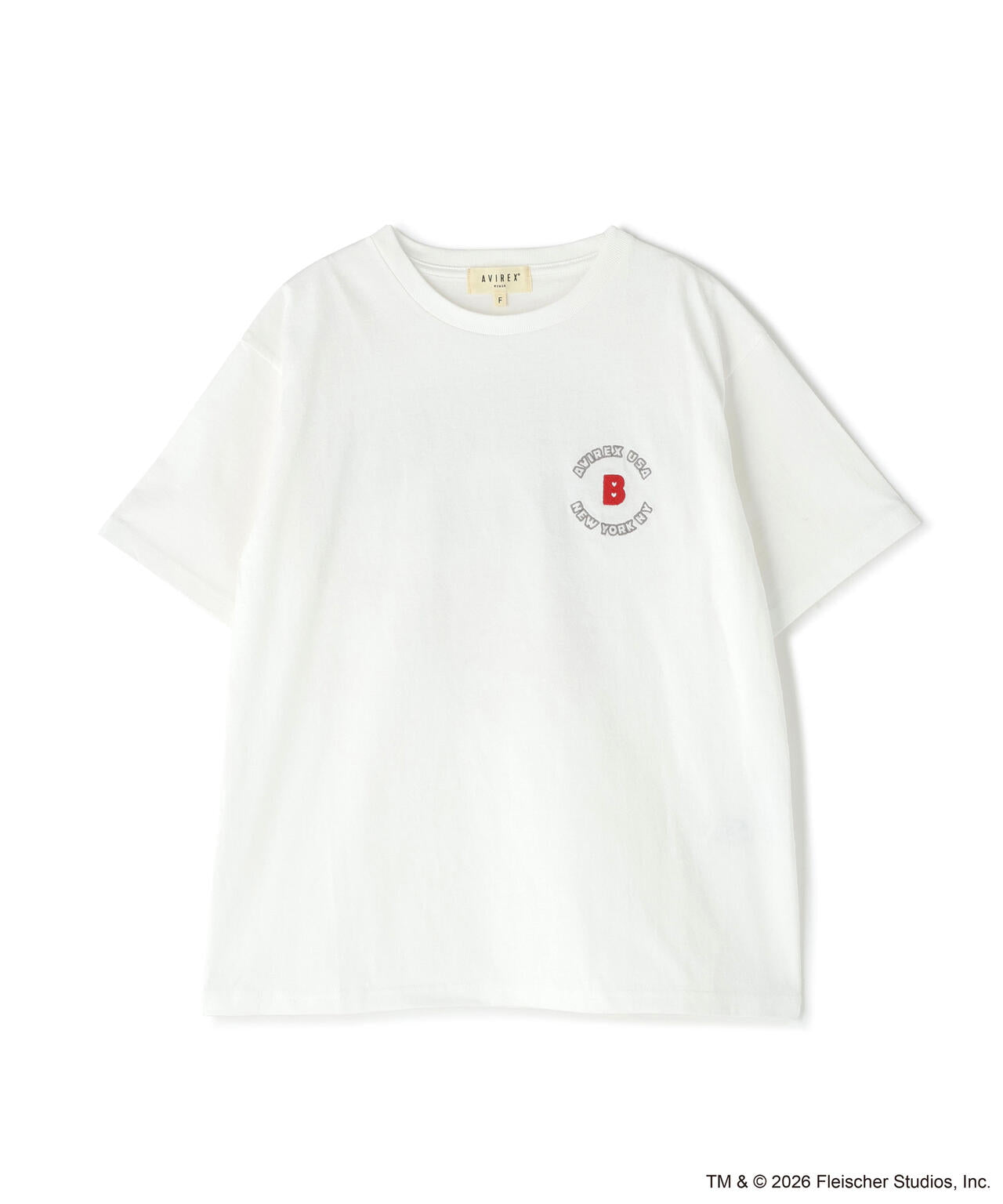 《AVIREX × Betty Boop》VARSITY LOGO S/S T-SHIRT