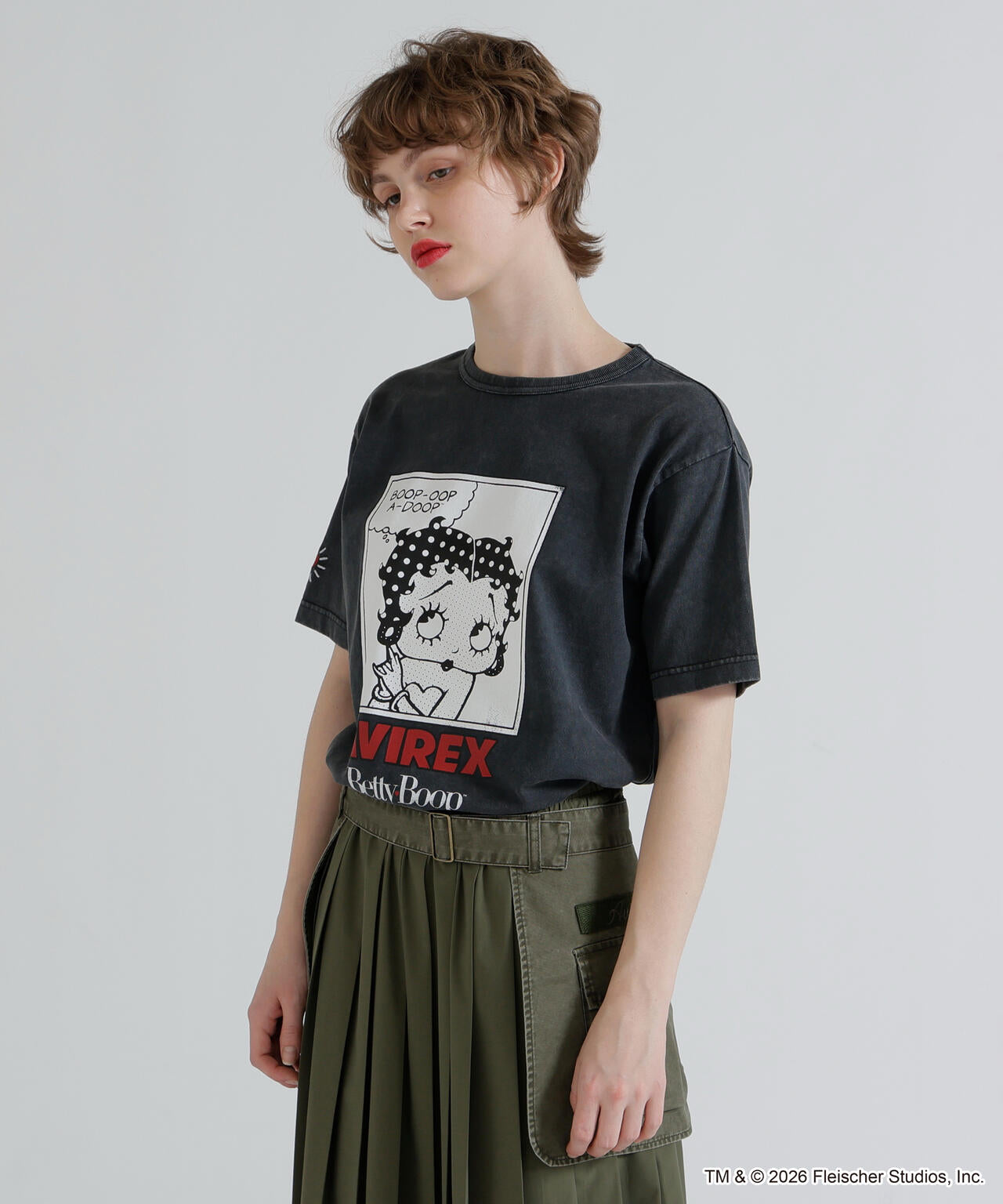 《AVIREX × Betty Boop》FADE WASH S/S T-SHIRT