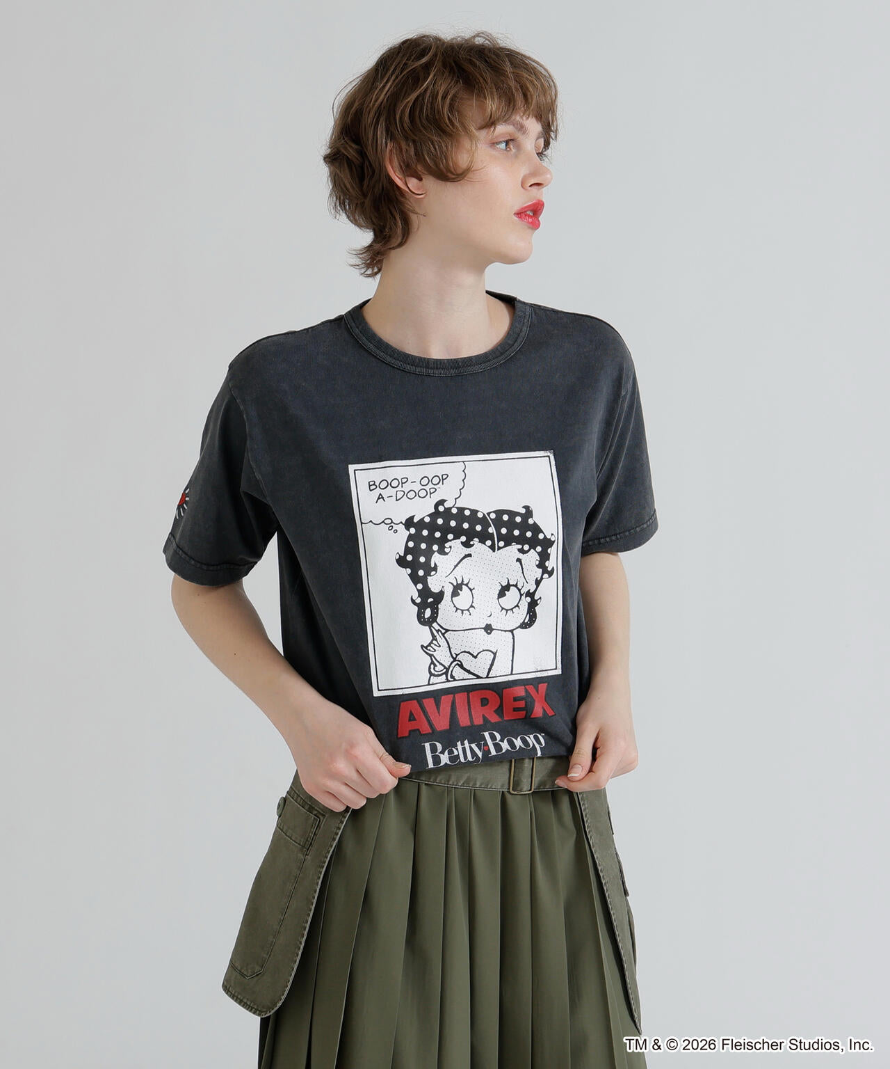 《AVIREX × Betty Boop》FADE WASH S/S T-SHIRT