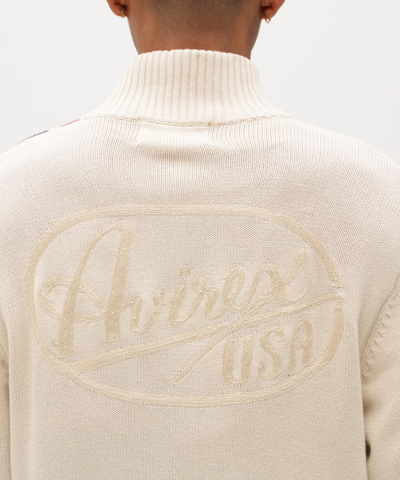 《A.A.R.C》COTTON ZIP UP KNIT