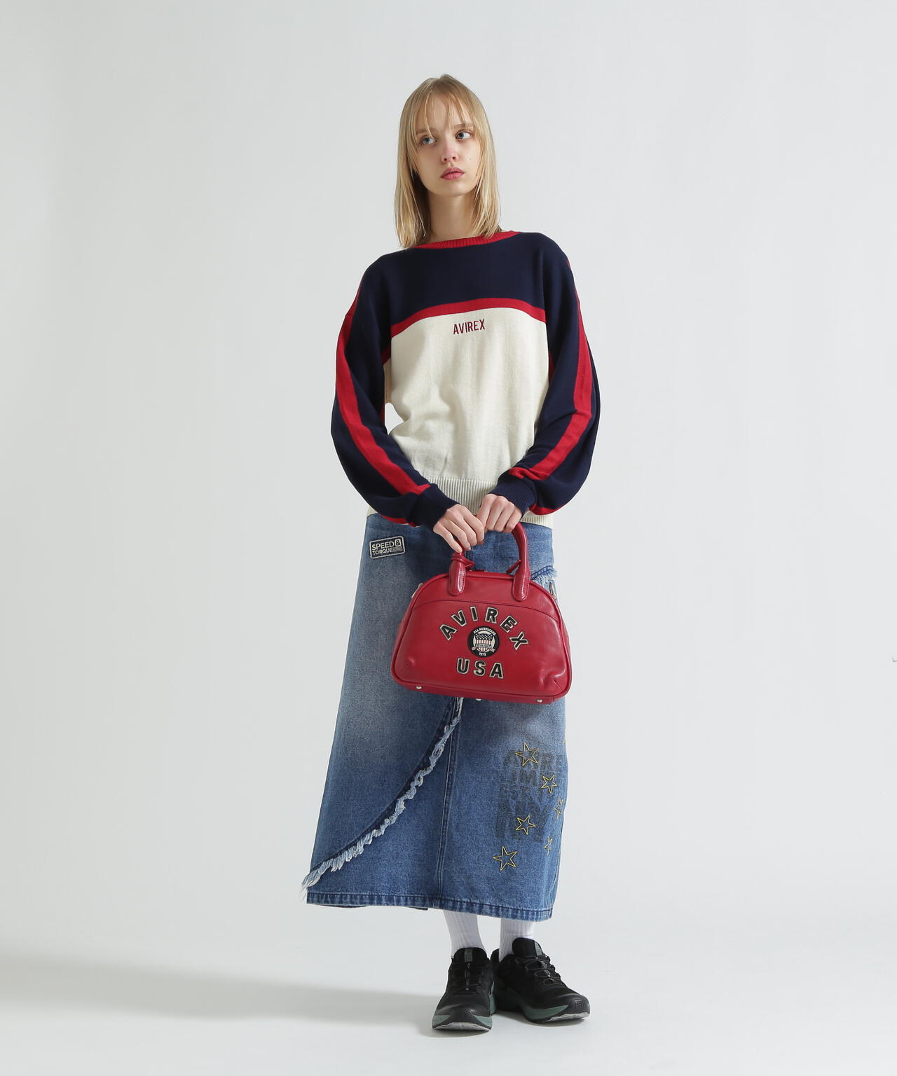 MULTI-TONE KNIT PULLOVER