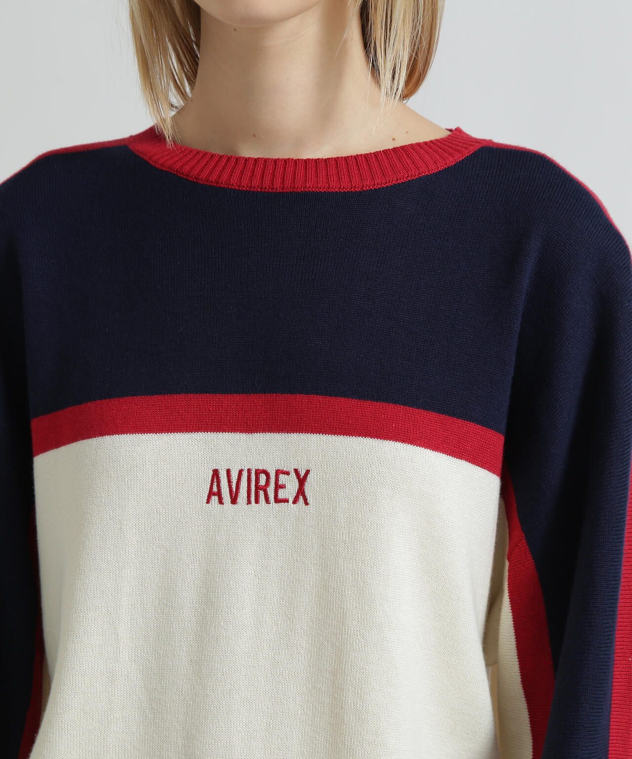 MULTI-TONE KNIT PULLOVER