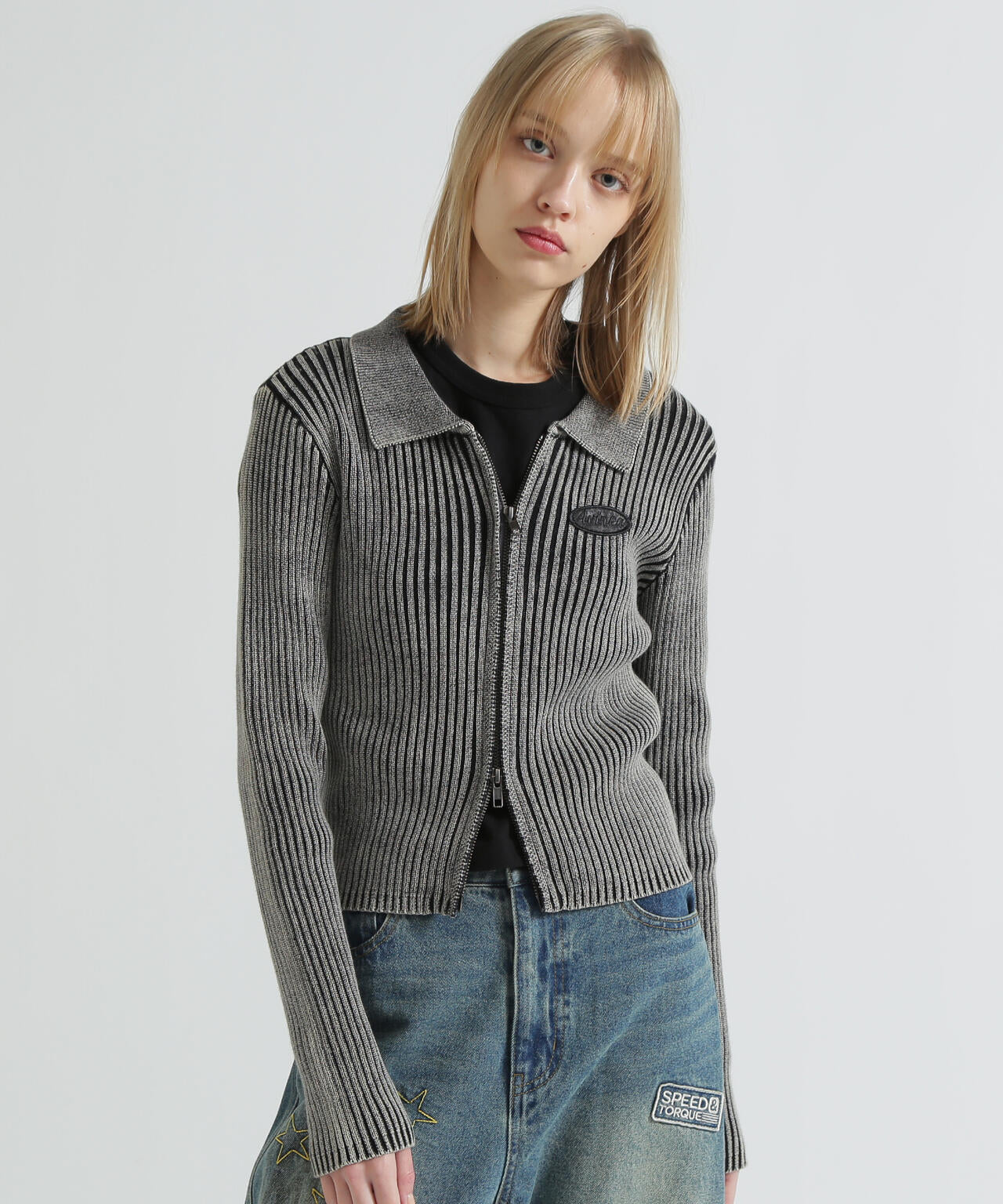 VINTAGE WASH WAPPEN KINT CARDIGAN
