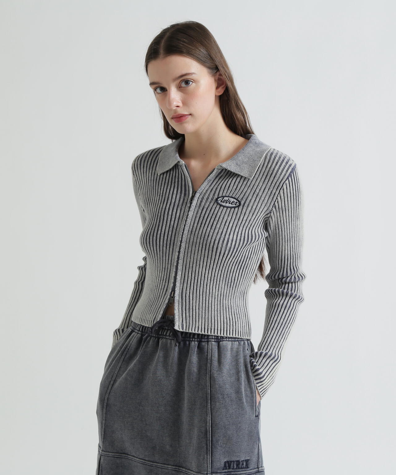 VINTAGE WASH WAPPEN KINT CARDIGAN