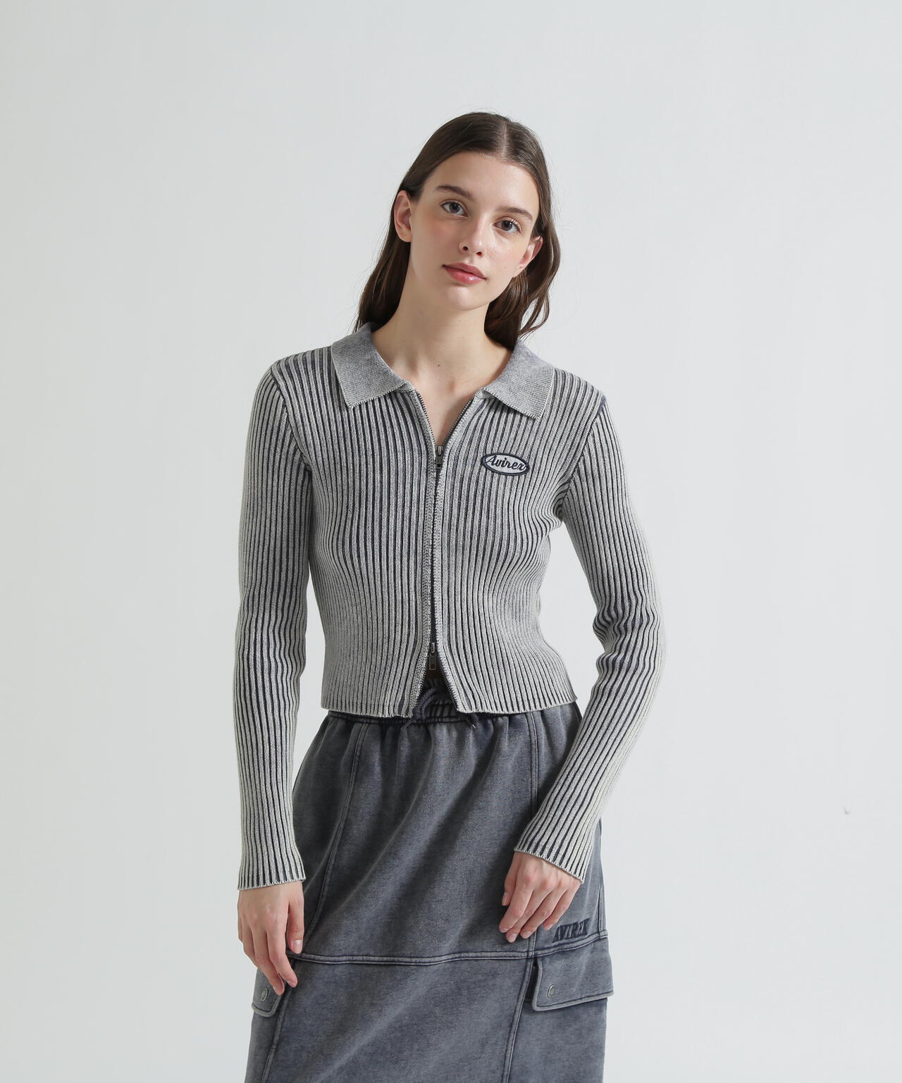 VINTAGE WASH WAPPEN KINT CARDIGAN