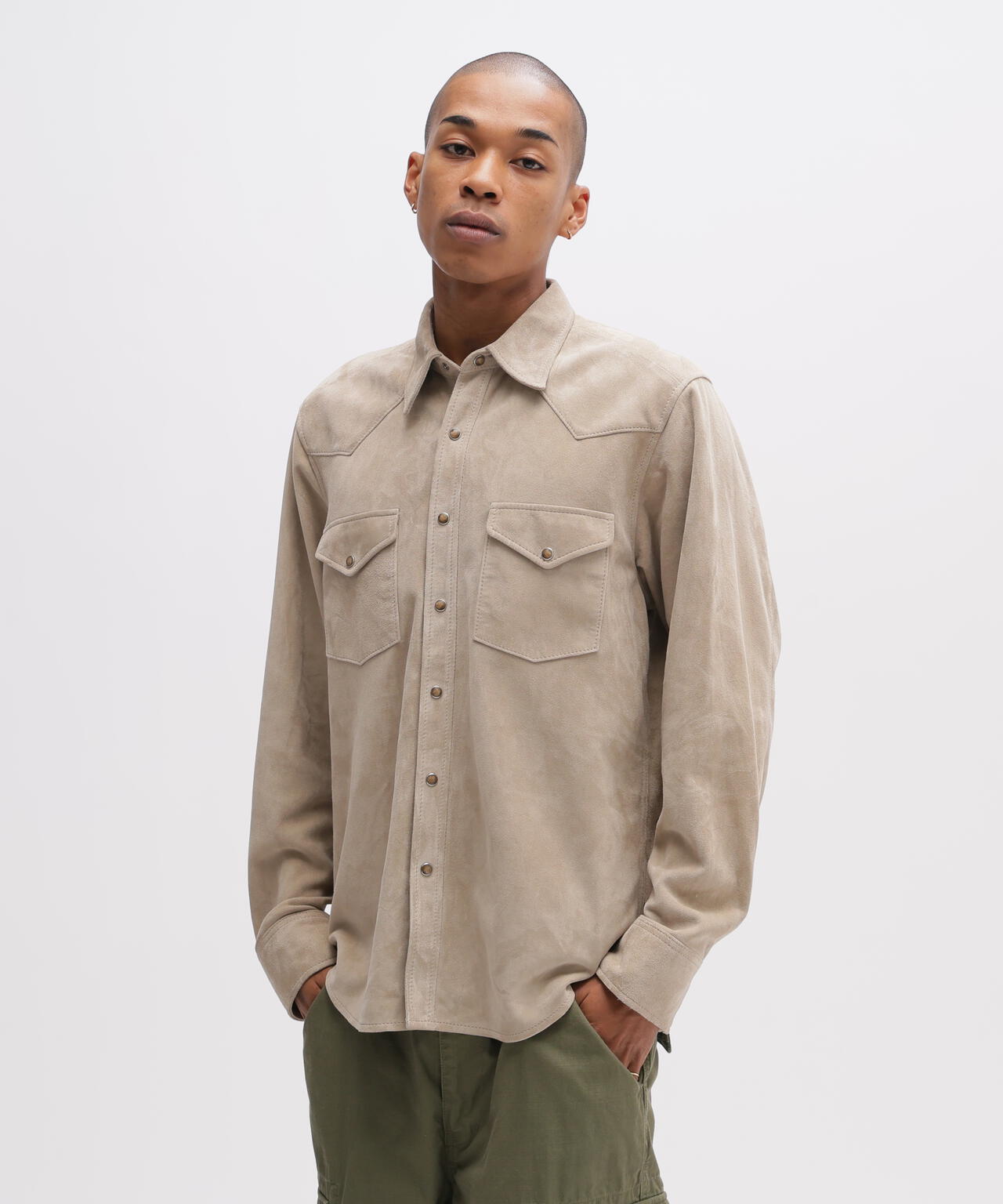 GOAT SUEDE WESTERN SHIRT