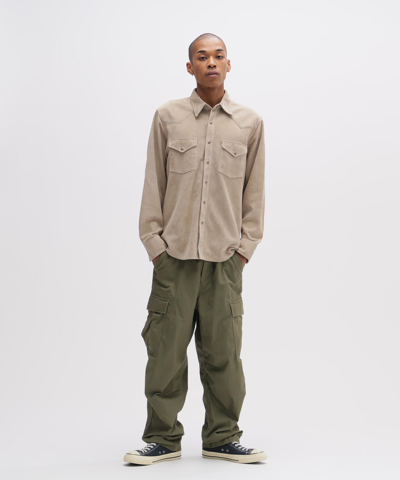GOAT SUEDE WESTERN SHIRT