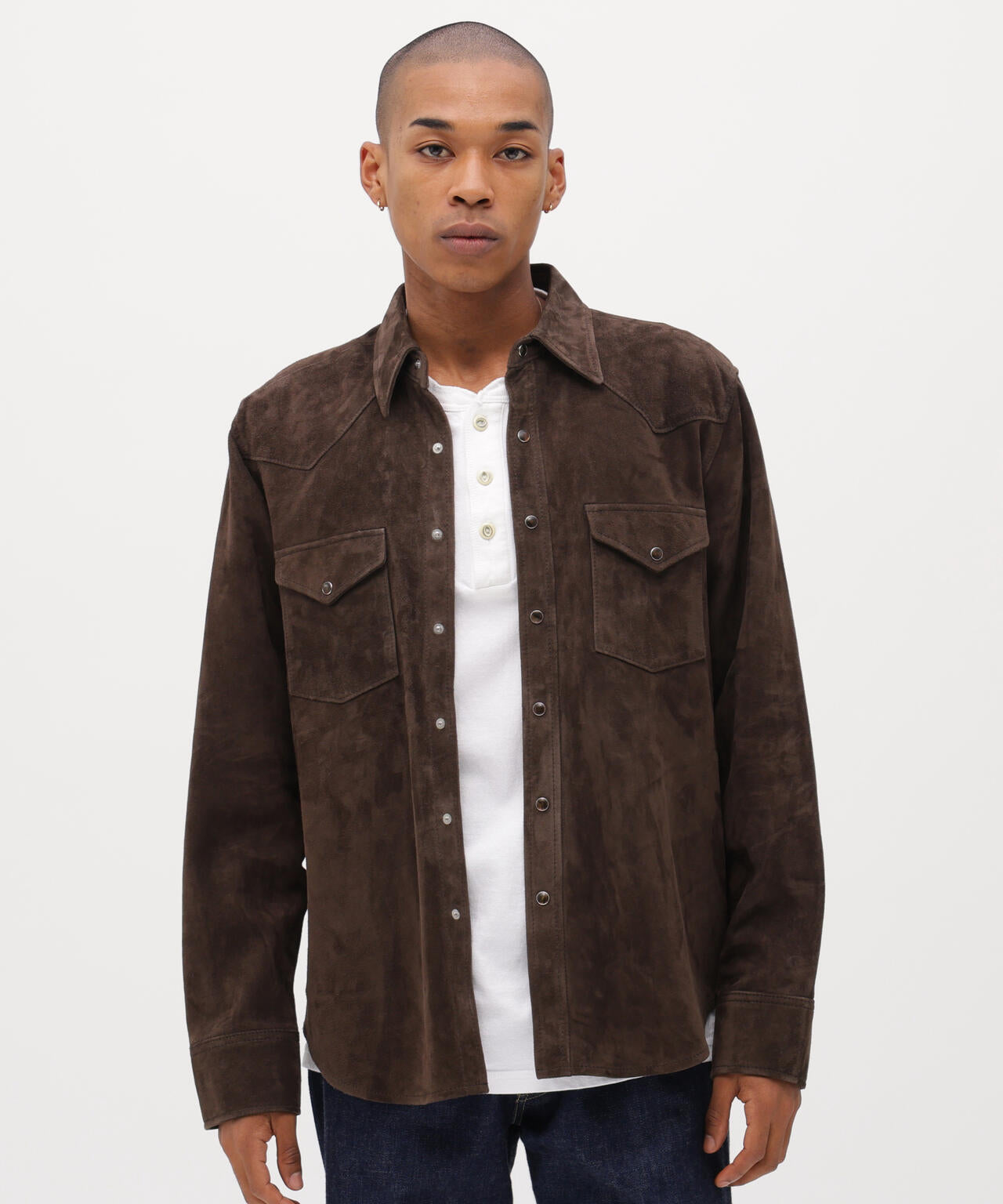 GOAT SUEDE WESTERN SHIRT