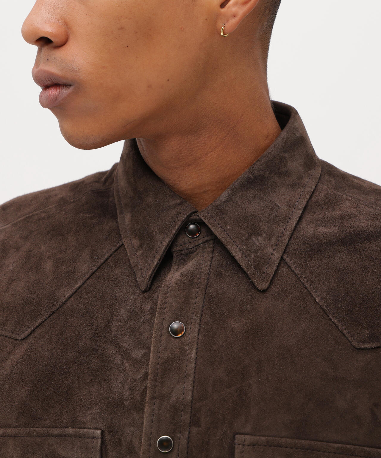 GOAT SUEDE WESTERN SHIRT