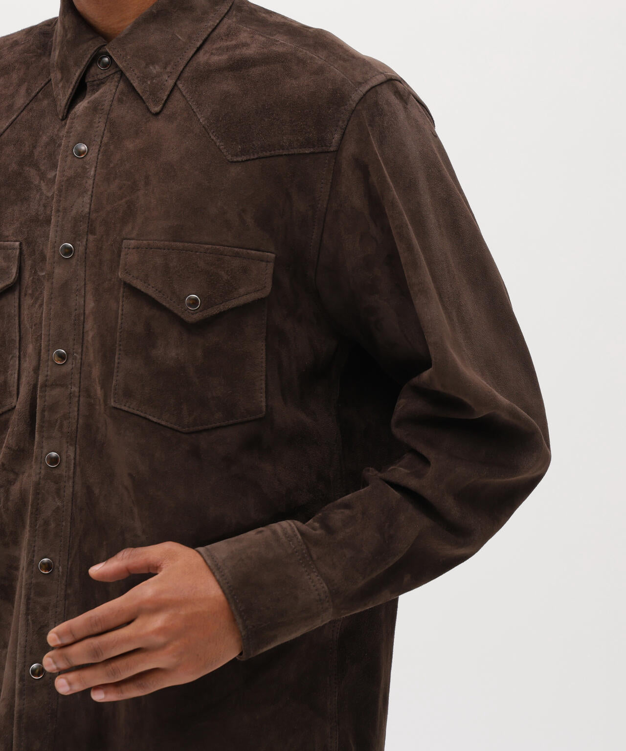 GOAT SUEDE WESTERN SHIRT