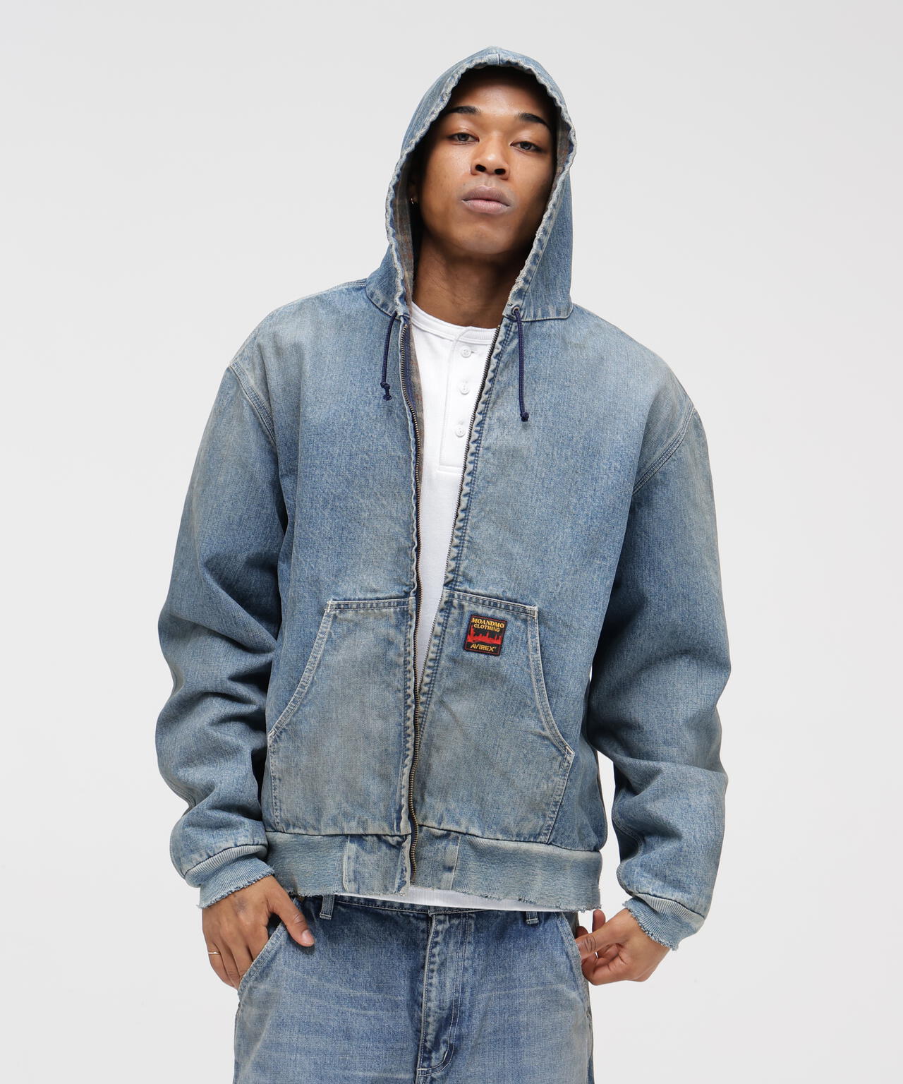 《AVIREX｜MOANDMO CLOTHING》DENIM ACTIVE PARKA