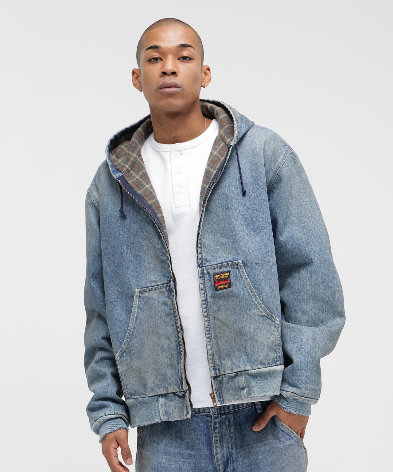 《AVIREX｜MOANDMO CLOTHING》DENIM ACTIVE PARKA