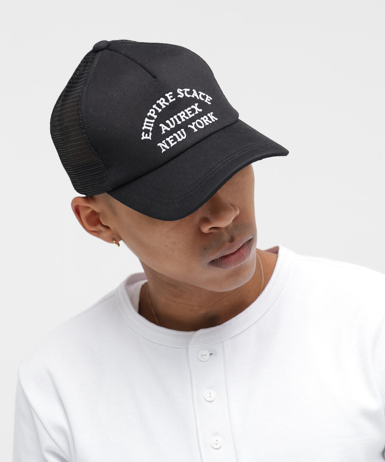 VARSITY LOGO TWILL MESH CAP