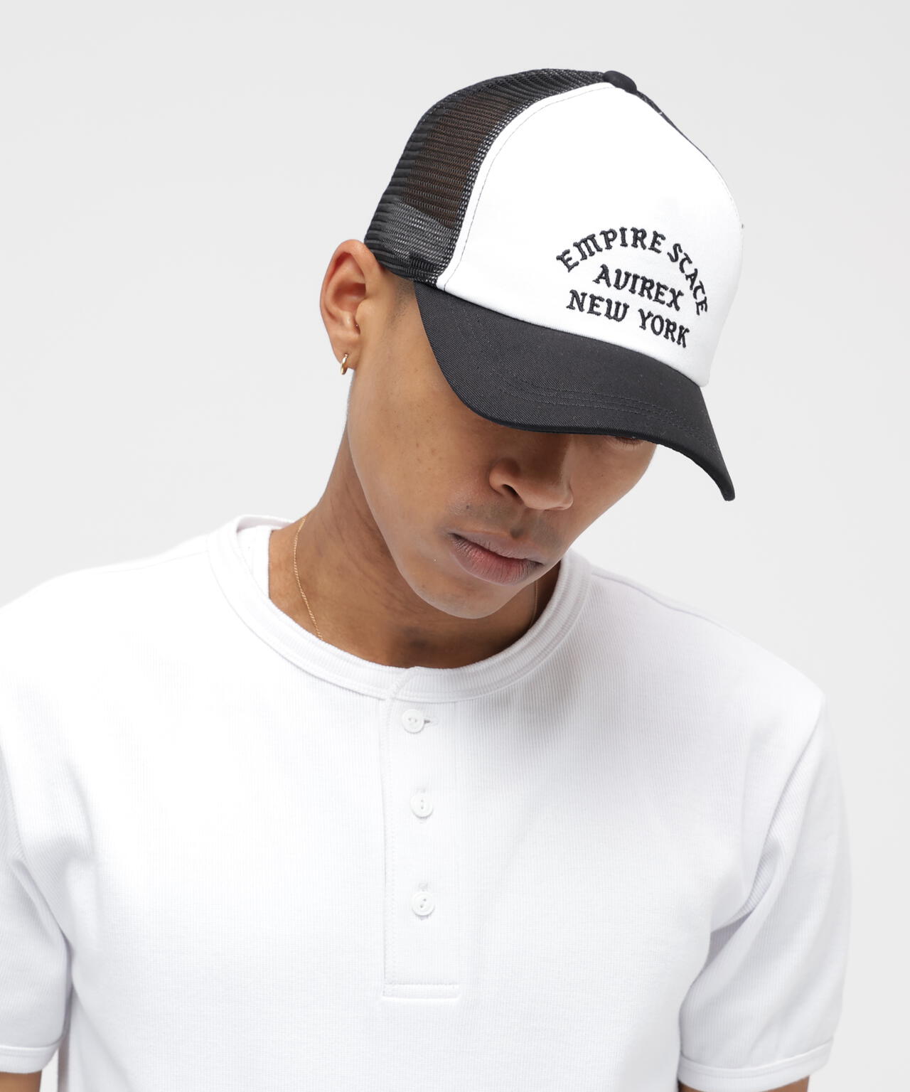 VARSITY LOGO TWILL MESH CAP