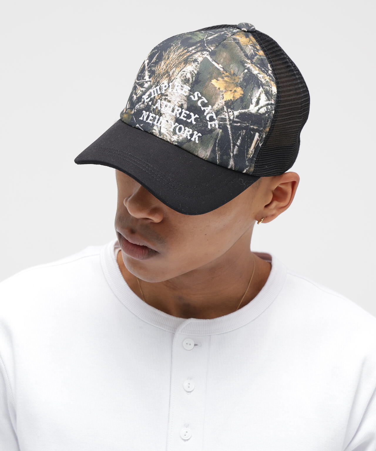 VARSITY LOGO TWILL MESH CAP