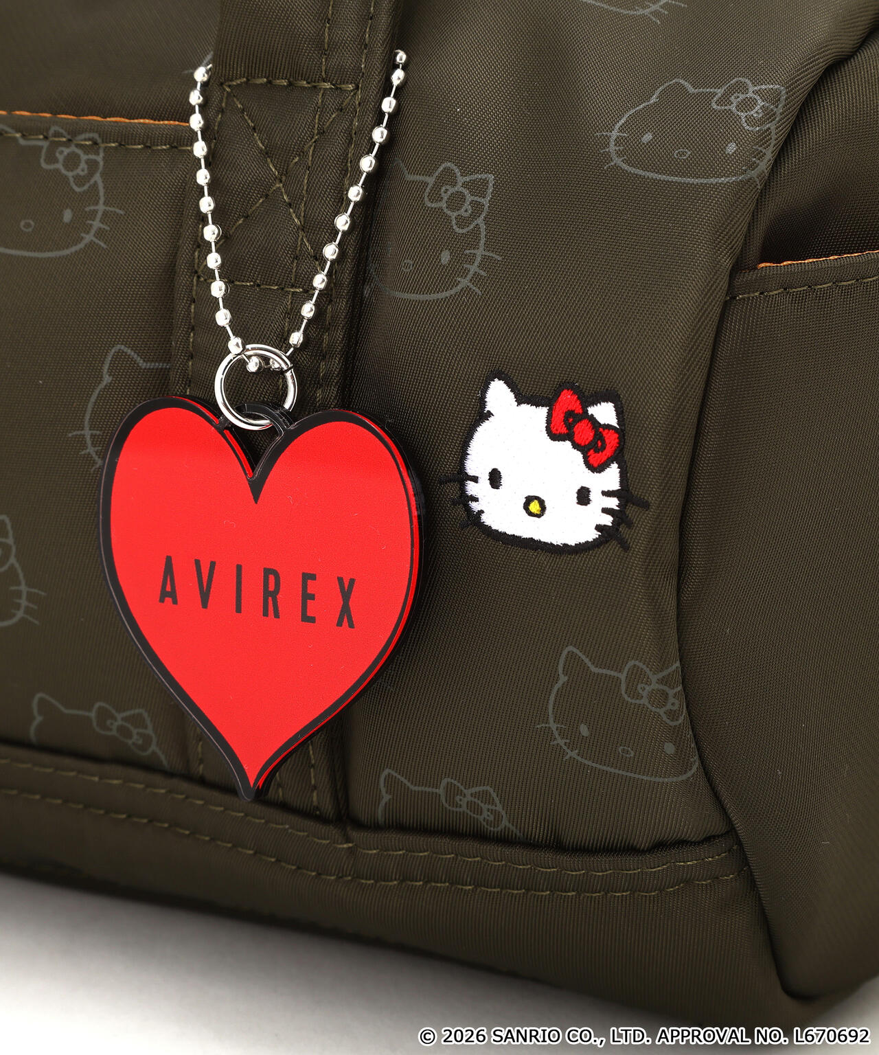 《AVIREX×HELLO KITTY》MINI DUFFLE BAG