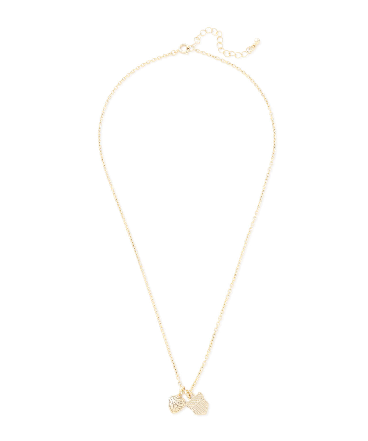 HEART 2TOP NECKLACE（GOLD) by J.H.M CO.LTD.