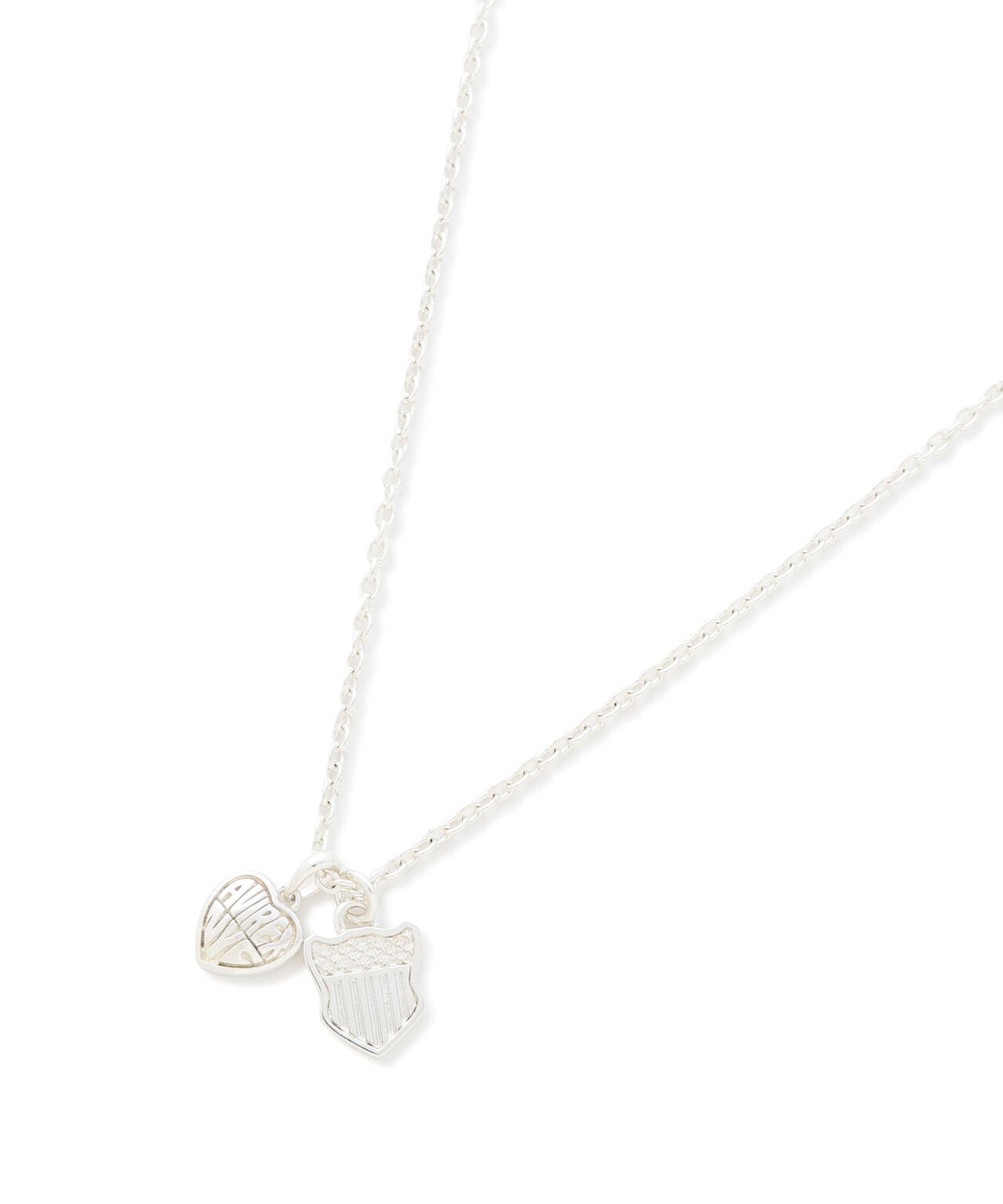 HEART 2TOP NECKLACE（SILVER)by J.H.M CO.LTD.