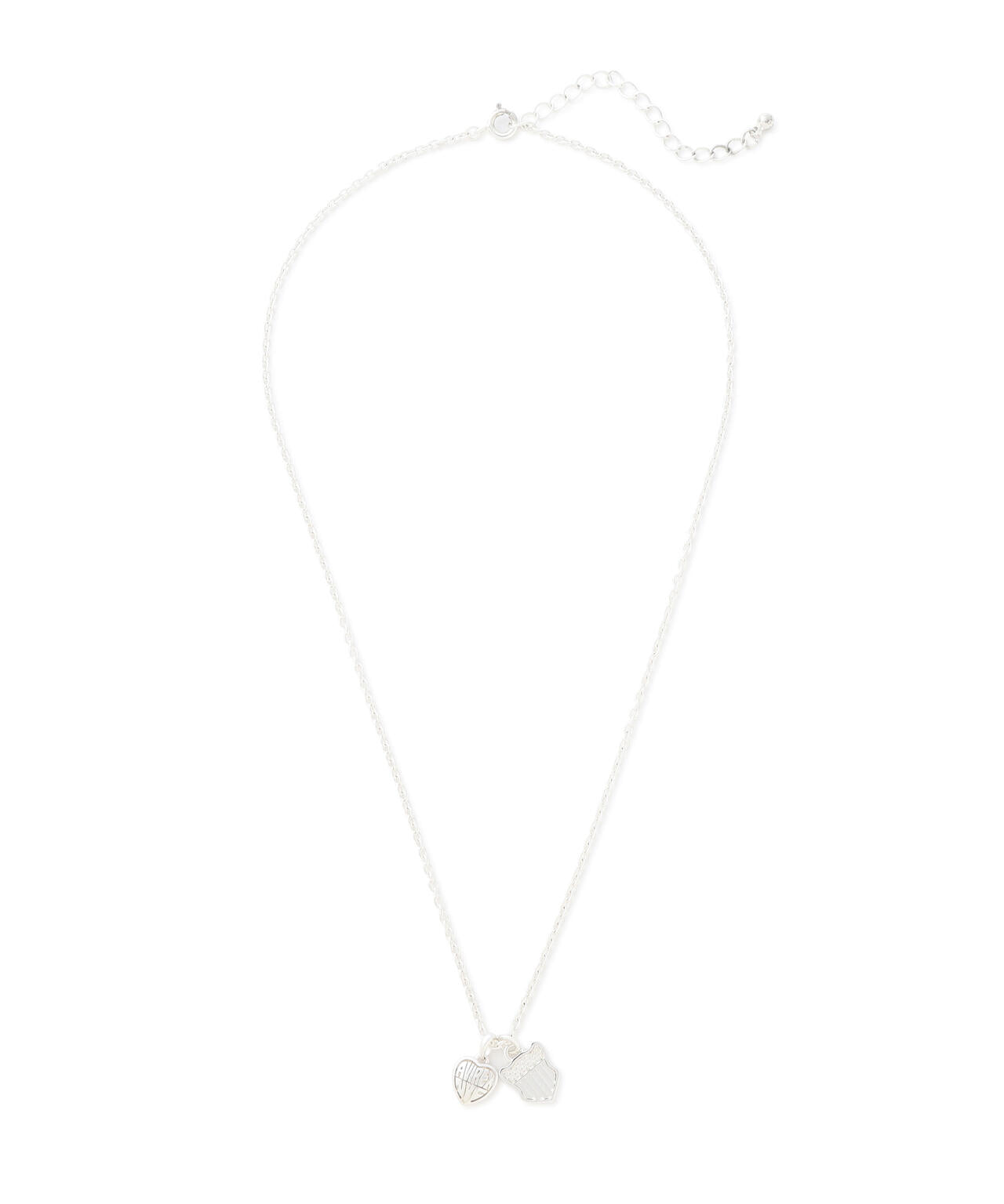 HEART 2TOP NECKLACE（SILVER)by J.H.M CO.LTD.