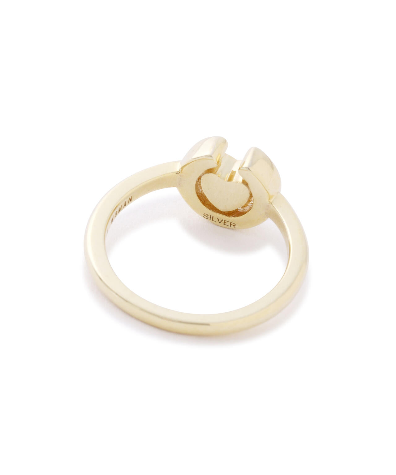 HEART HORSESHOE CZ RING（GOLD)by J.H.M CO.LTD.
