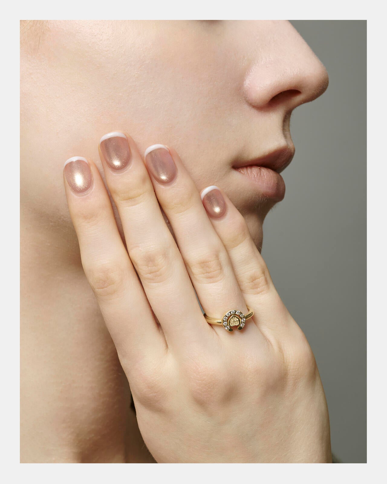 HEART HORSESHOE CZ RING（GOLD)by J.H.M CO.LTD.