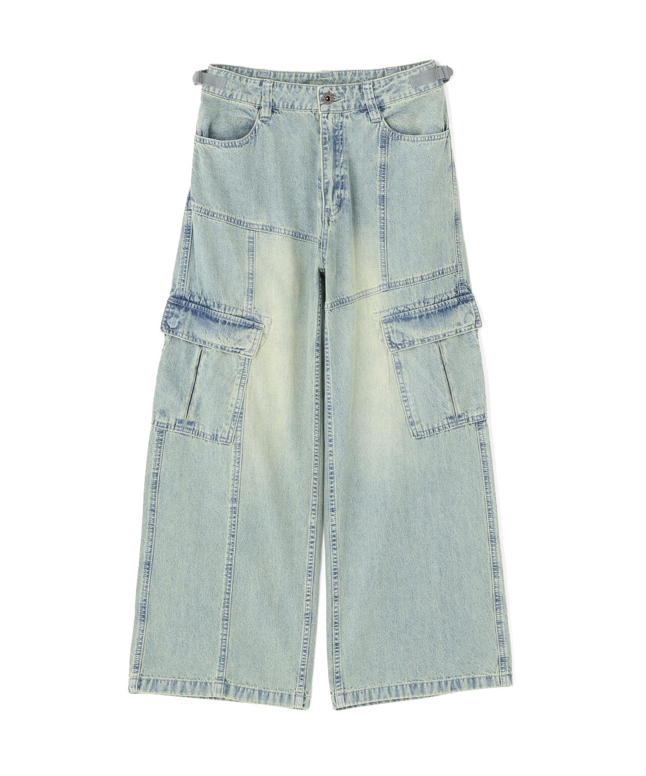 PANEL CARGO DENIM PANTS