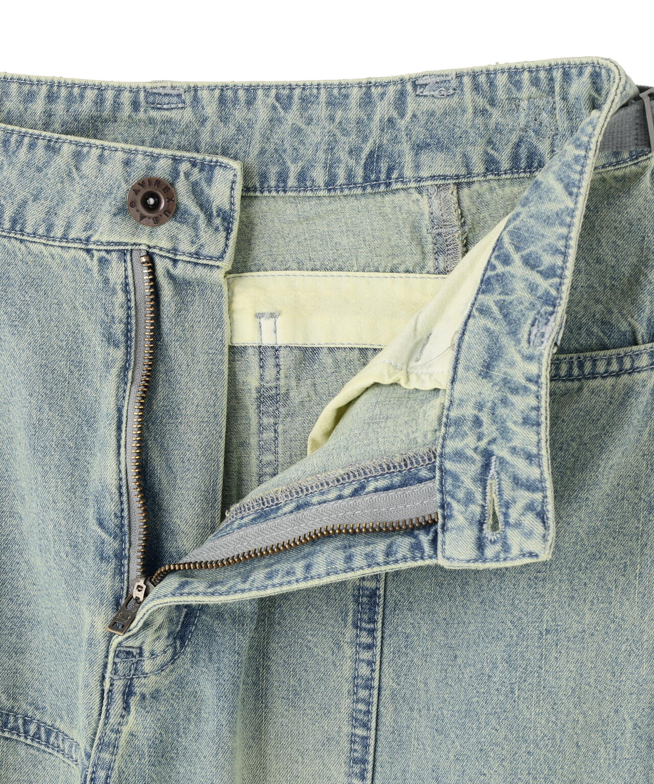 PANEL CARGO DENIM PANTS