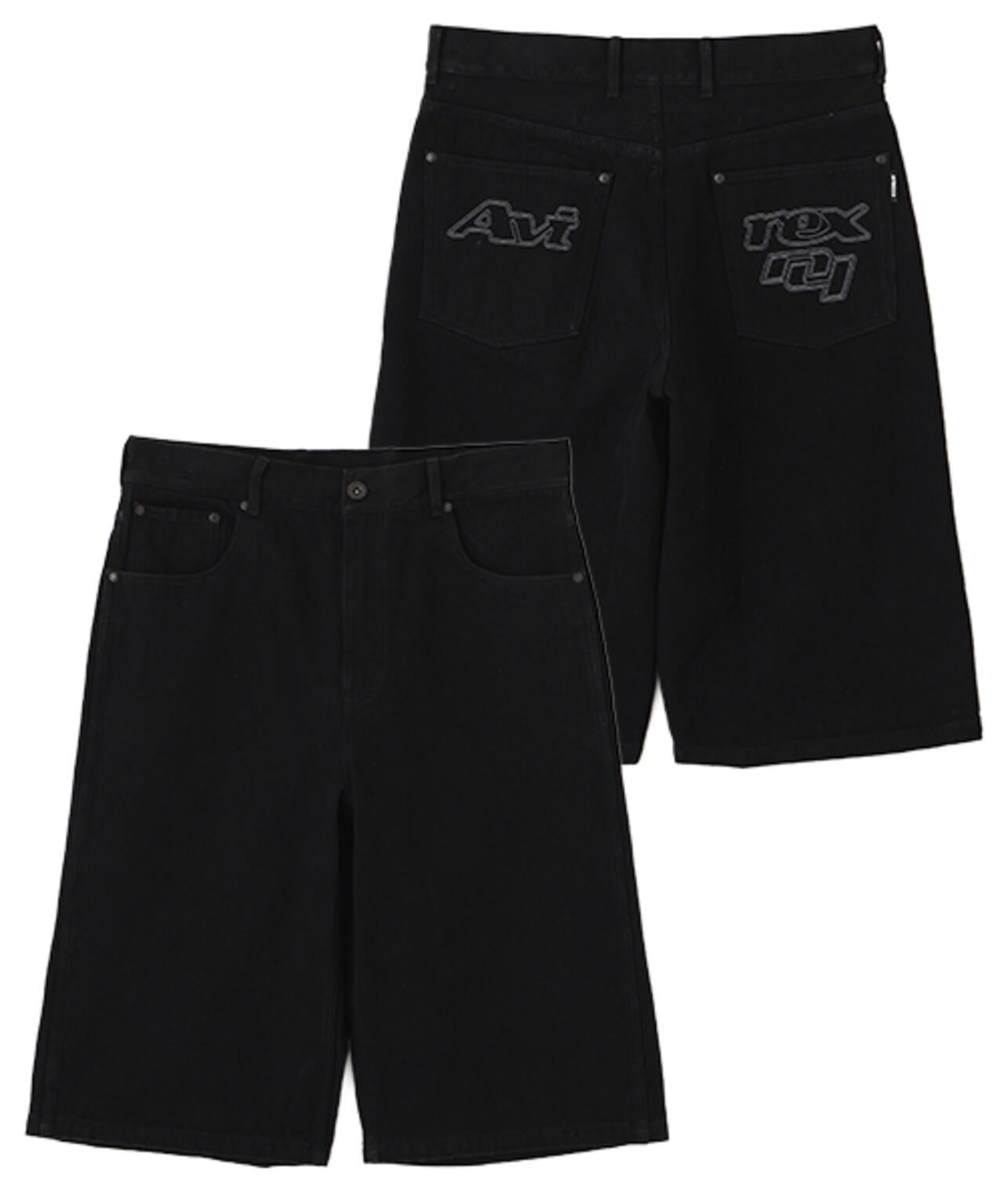 GOALERS EMBROIDERY DENIM SHORTS