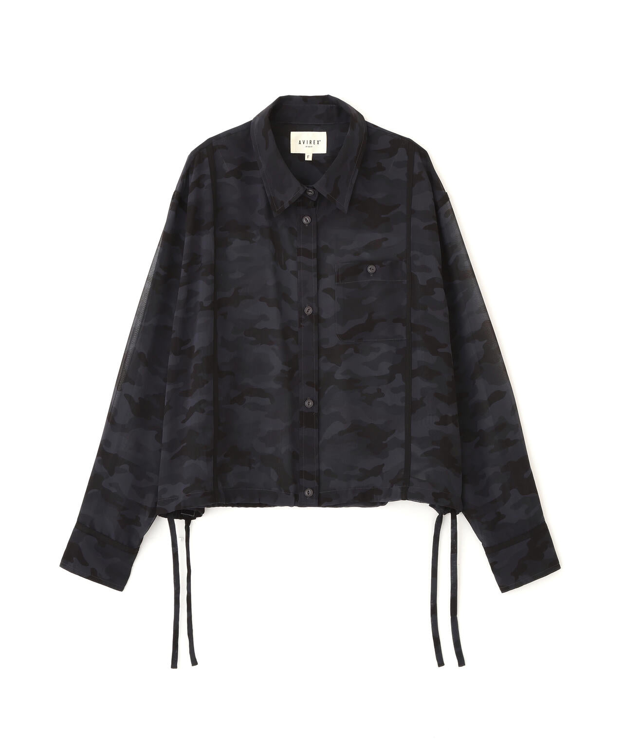 《直営店限定》CAMO PRINT SHEER SHIRT