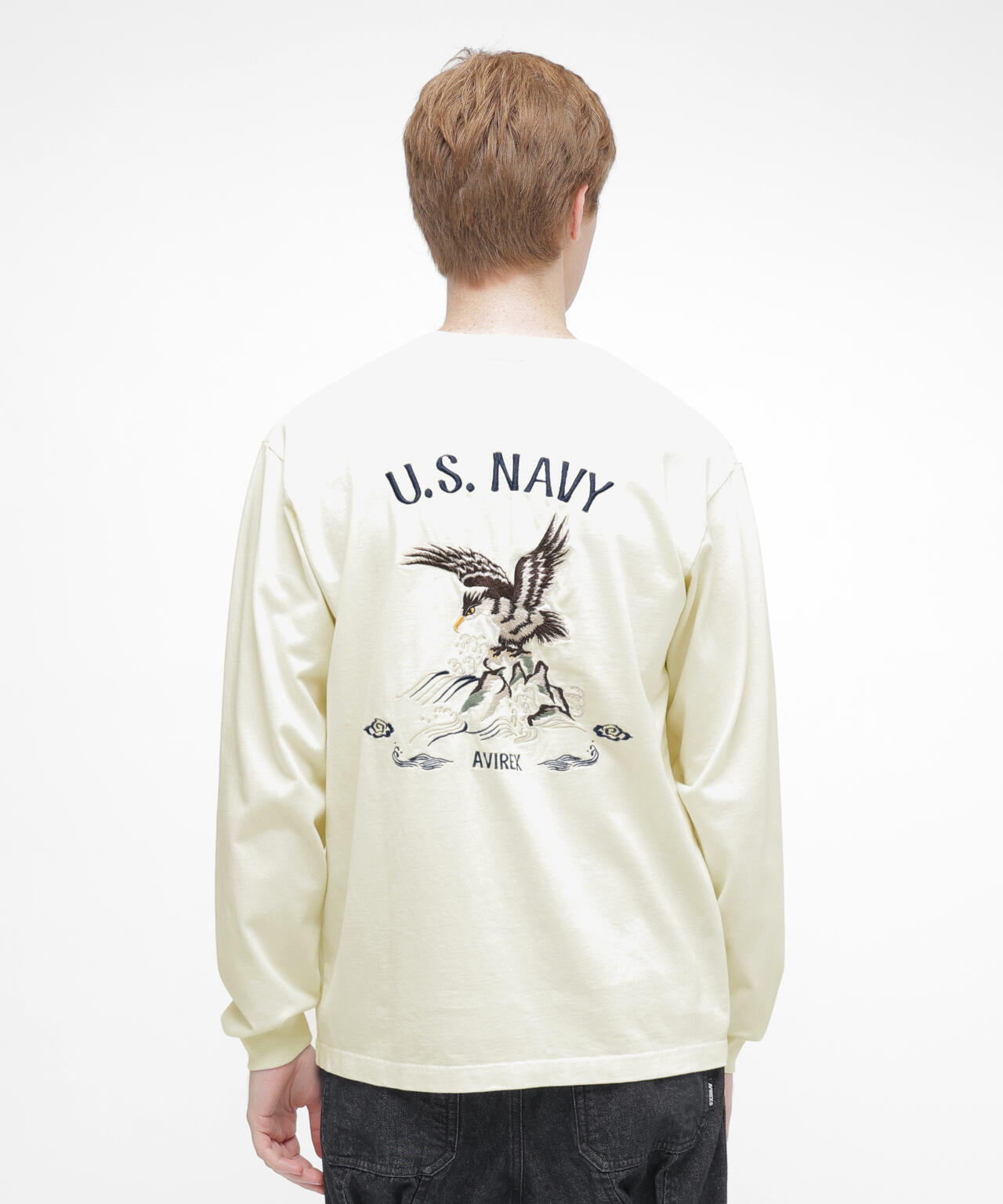 《NAVAL COLLECTION》SOUVENIR EMBROIDERY LONG SLEEVE T-SHIRT