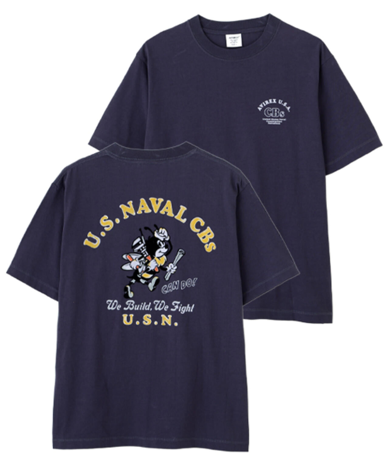 U.S. NAVAL CBs FLOCKY T-SHIRT