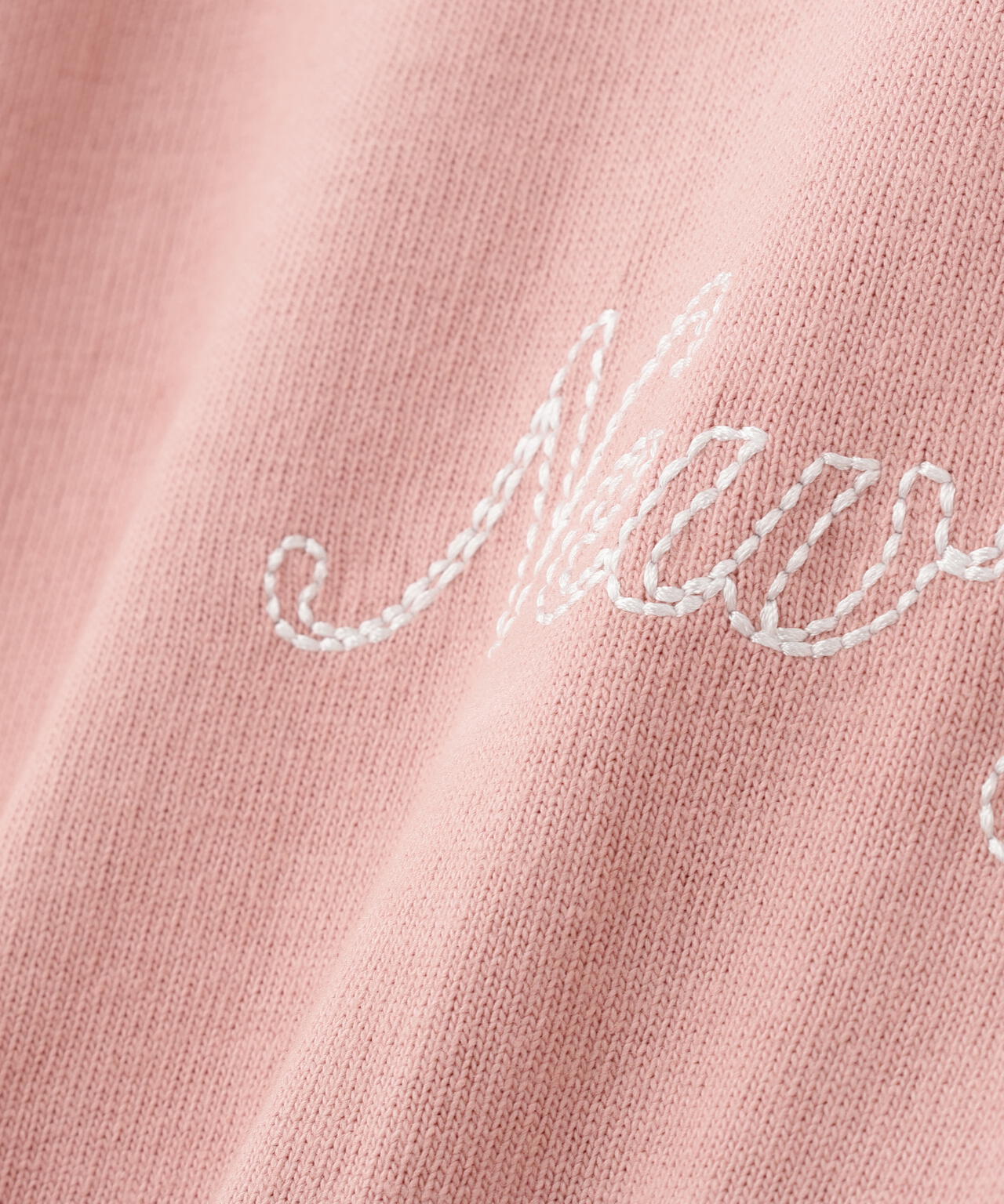 《WOMAN》STITCH EMBROIDERY LOGO T-SHIRT