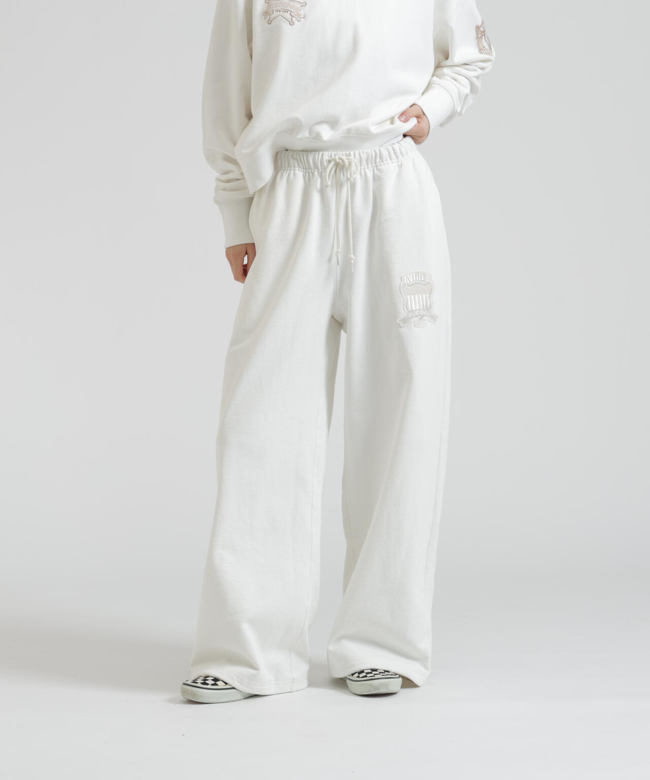 《WOMAN》SIGNATURE VARSITY LOGO SWEAT PANTS