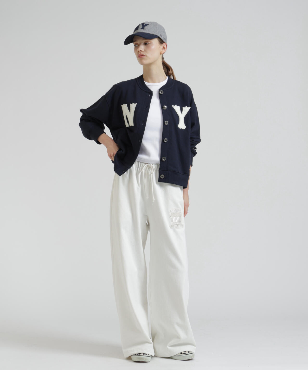 《WOMAN》SIGNATURE VARSITY LOGO SWEAT PANTS